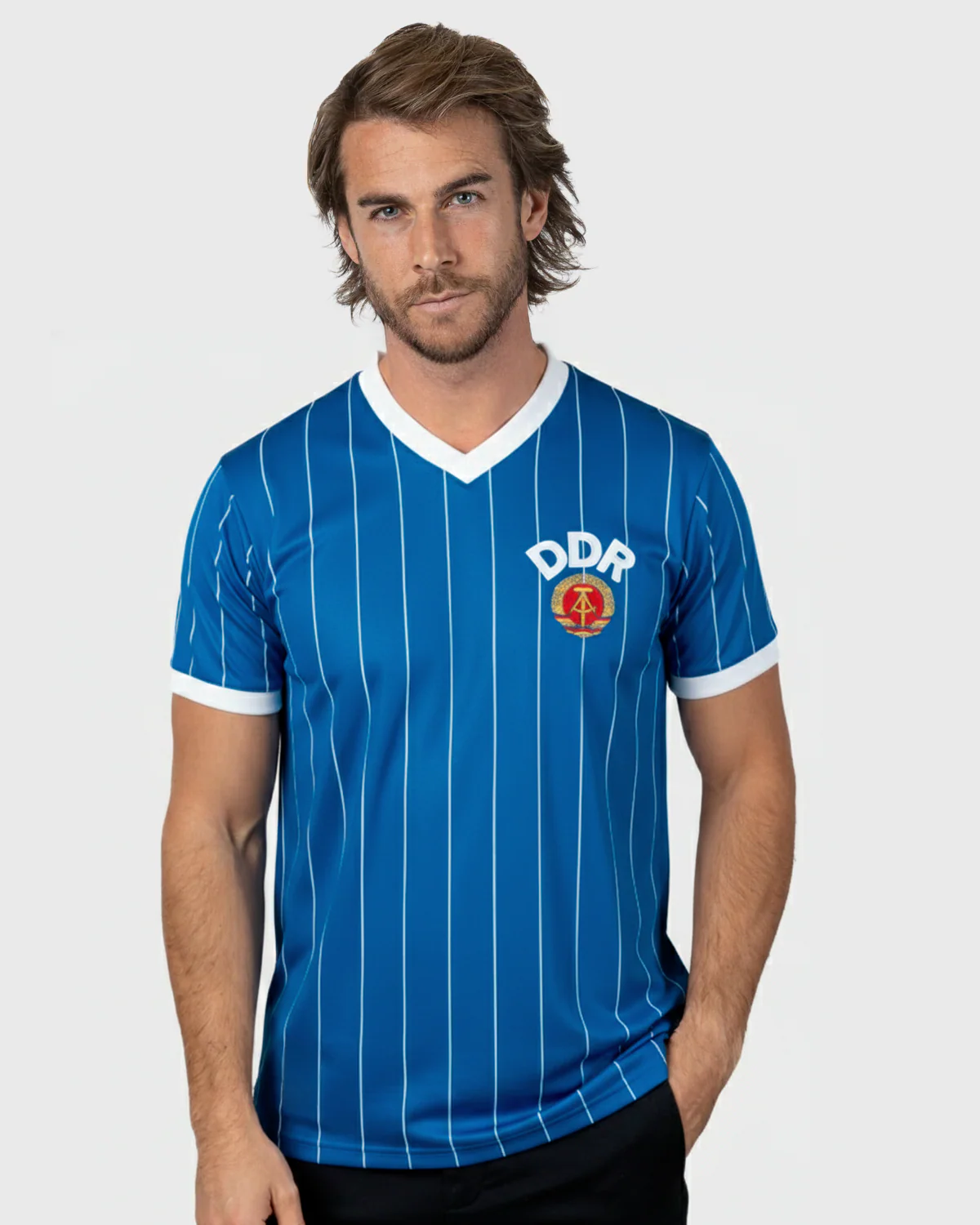 1985 DDR - Camiseta Fútbol retro