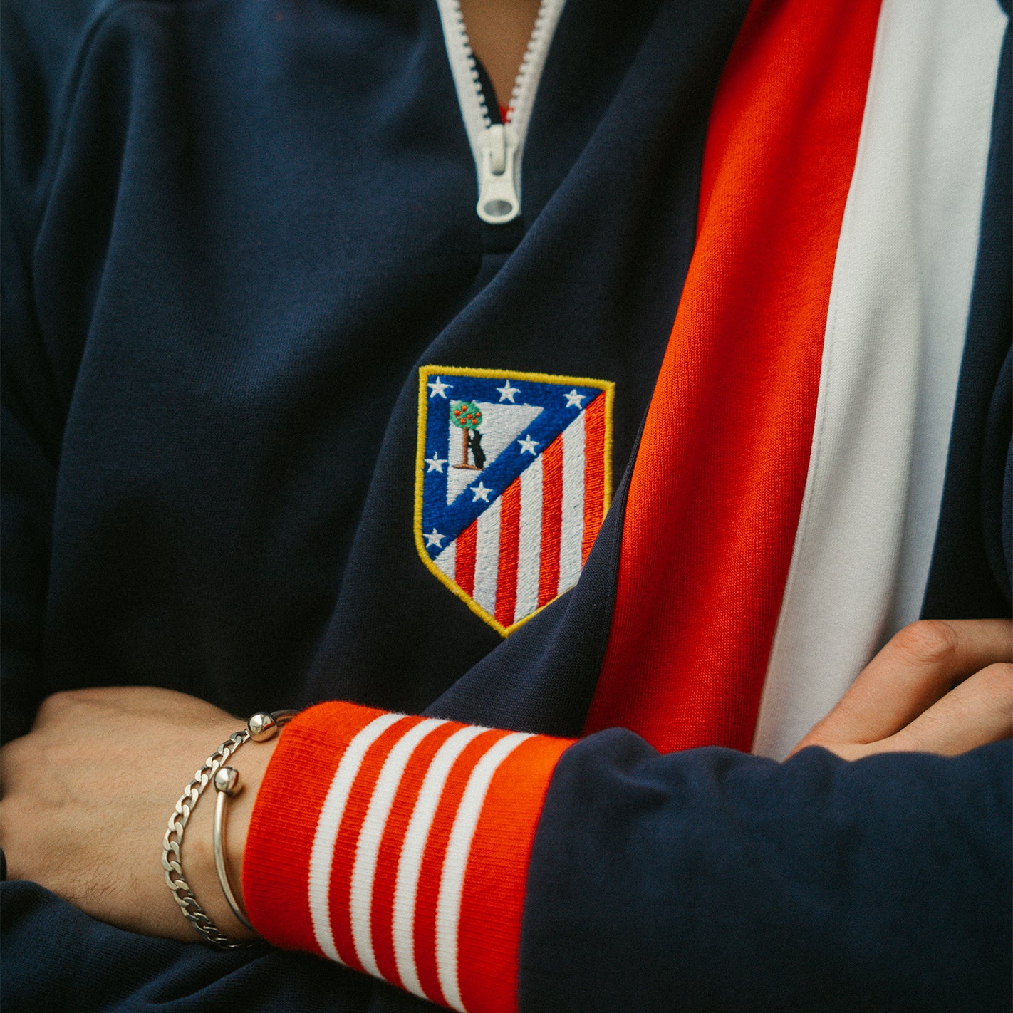 2000 Atletico de Madrid - Sudadera retro azul - Image 5