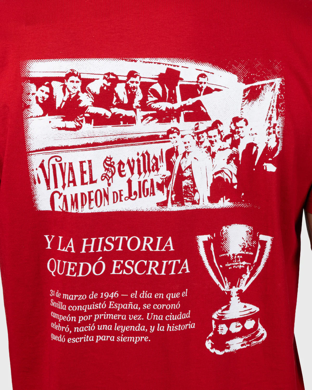 1946 Y ASI SE ESCRIBIO LA HISTORIA - Camiseta fútbol retro - Image 2