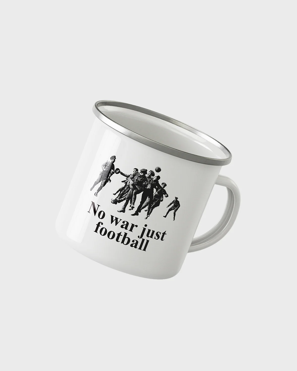 NO WAR JUST FOOTBALL - Taza Fútbol Retro